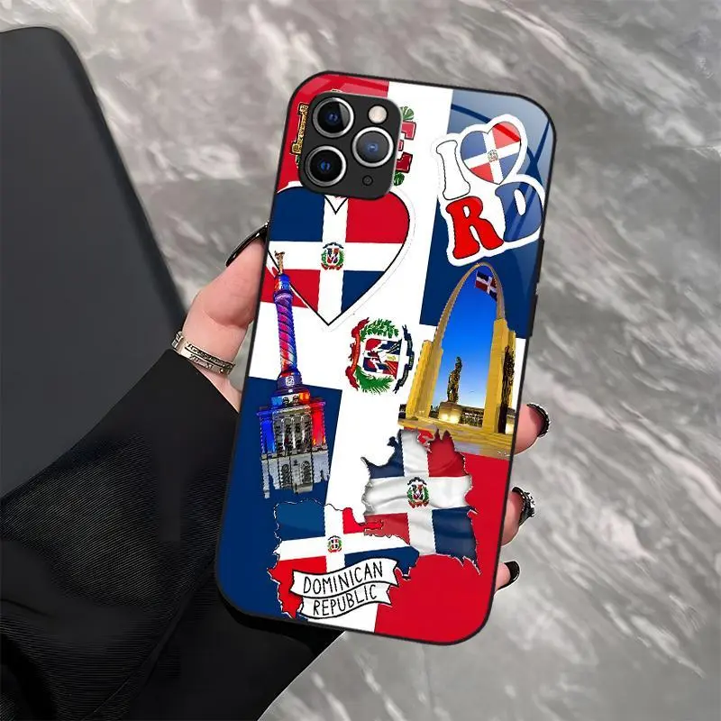 Dominican Pride Transparent Case – Premium Soft TPU Shockproof Phone Case for iPhone 11 Pro Max, Dominican Republic Phone Case, Phone Case, Case—975