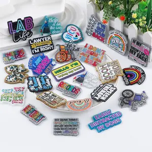 3 Piece Resin Acrylic Flat Back Charms, Multi-Color Heart Rainbow Wheelchair DIY Craft Supplies, Perfect for Badges, Phone Stands, Hair Clips