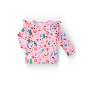 Sugarplum Fairy L/S Ruffle Tee