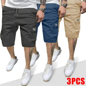 Summervibes-Men’s Summer Cargo Shorts – “Fashion” Label, Multiple Pockets, Utility Work Bottoms, Lightweight Breathable Casual Hiking Shorts, Outdoor Army-Style Combat Shorts, Loose Fit for Everyday Wear