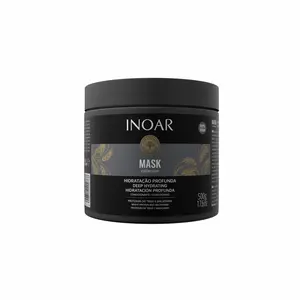 INOAR Macadamia Oil Hair Mask – Intensive Hydration & Repair with Wheat Proteins for Dry & Damaged Hair
