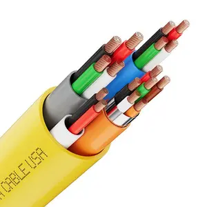 SYSTON Access Control Composite Cable 18/4+22/3PR OAS+22/2+22/4 Shielded CMP/CL3P/FT6 Plenum Rated Low Voltage Stranded Copper for Door Lock Power Card Reader Sensors Keypads Alarm Systems OSDP Wiegand In-Wall Outdoor UL ETL Listed RoHS - Wire