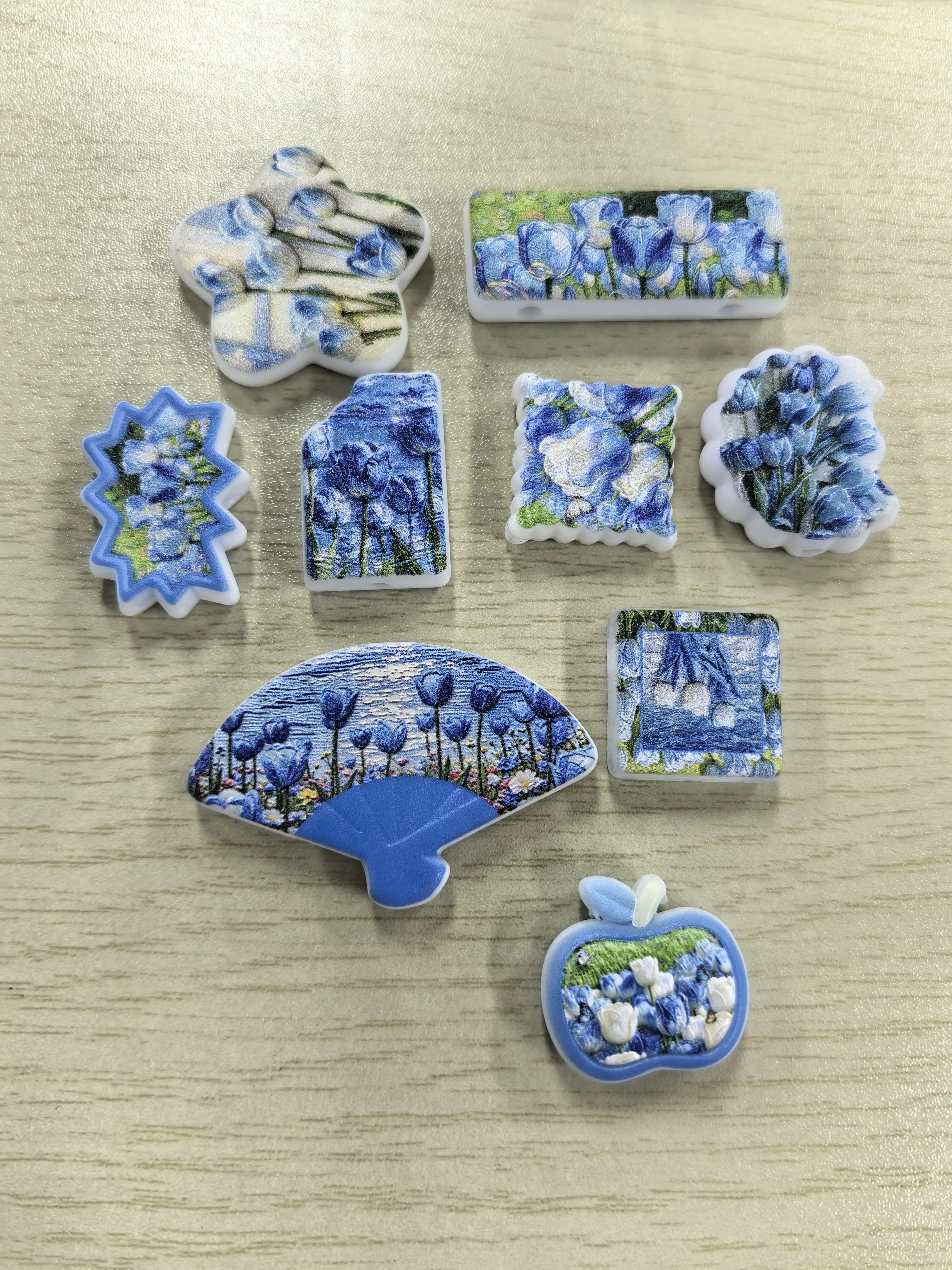 jiangmldiy set bead focus bead acrylics beads keychain so cute