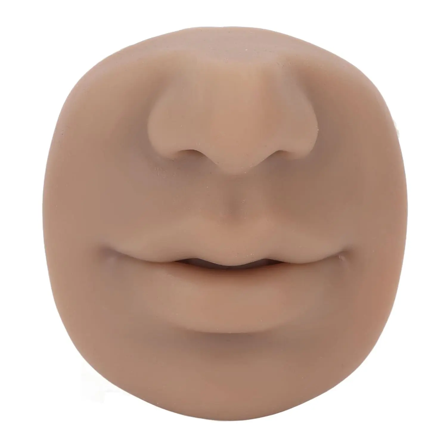 Silicone Nose Model, Soft Silicone Lip Piercing Model, Practice Skin, Realistic Fake Nose, Piercing Face Model for Jewelry Display & Makeup Tattooing & Piercing Practice Body