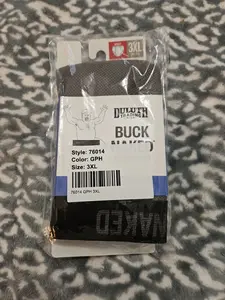 Duluth Trading Company Men's Buck Naked Briefs Graphite Gray 2XL NIP
