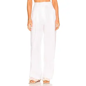 AEXAE Linen Trousers in White