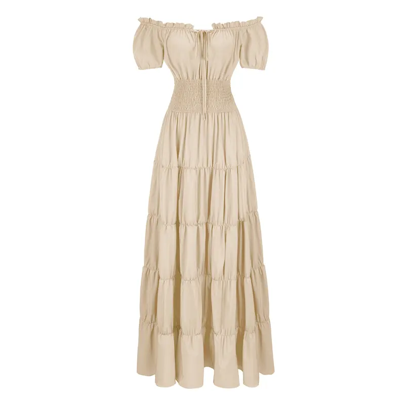 white peasant dress - TikTok Shop
