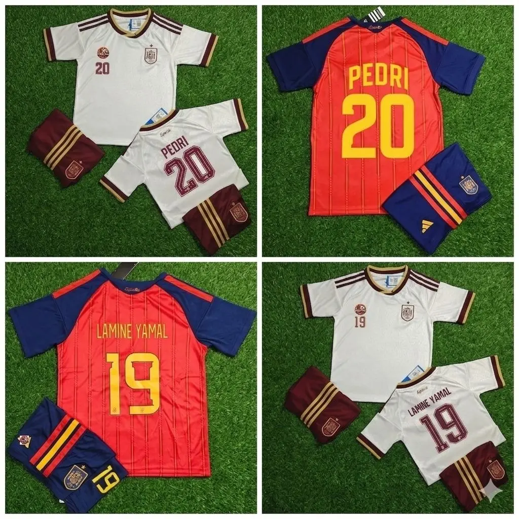 2025/26 Barcelona Player Version Football Kit - Premium Polyester Soccer Jersey Set, Match-Fit, Breathable Performance Fabric
