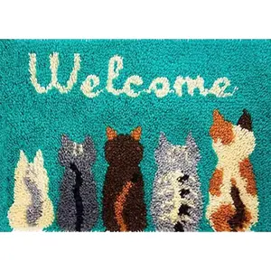 Latch Hook Rug Kits- Cats- Welcome