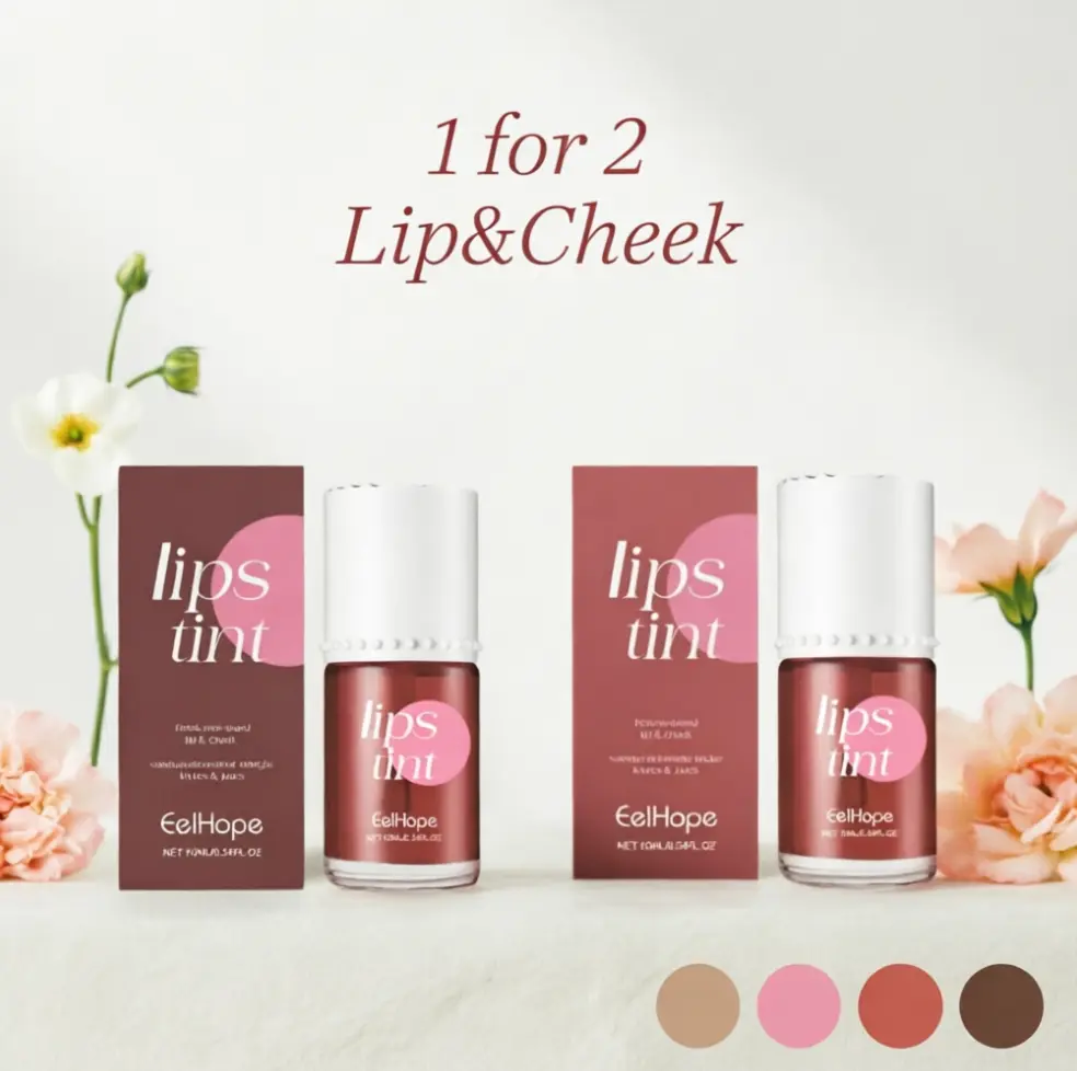 2-in-1 Lip & Cheek Tinted Water Stain-Desert Rose - Lightweight Moisturizing Lip Dye for All-Day Wear & Radiant Finish,korean