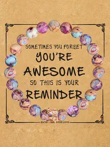 Creative Stone Beaded Bracelet, Fashionable Jewelry for Women & Girls, Trendy All-match & Exquisite Jewelry for Birthday Gift, Trendy Jewellery Accessories