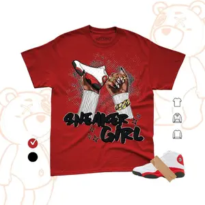 Sneaker Girl Nail Shirt – Match AJ13 Chicago, Streetwear Graphic Tee Unisex