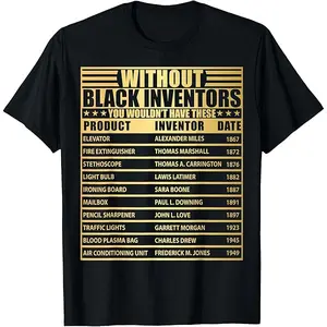 History Of Forgotten Black Inventors Black History Month T-Shirt
