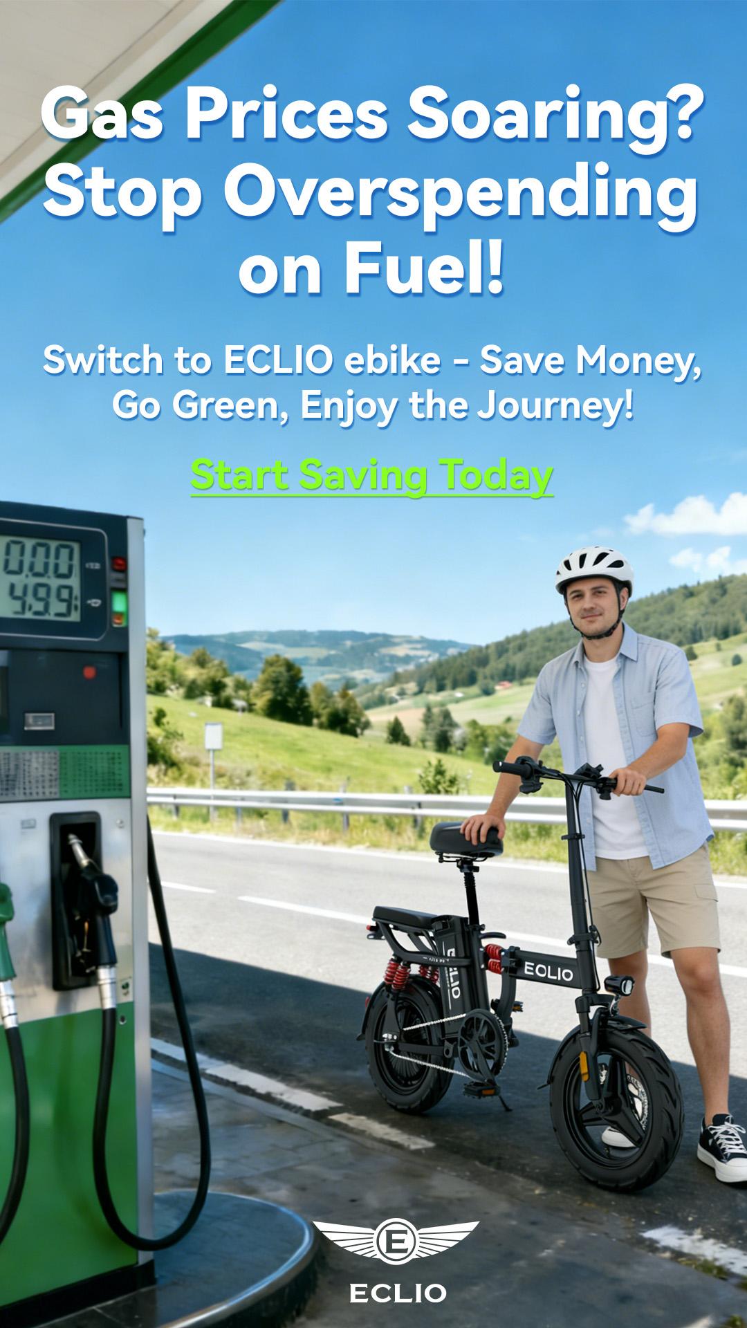 Eclio M1 Folding Budget E-Bike for All Ages｜BUY 1 GET 9 ｜700W motor 40V20Ah ,30 miles range,Long Range,Max Speed 25 MPH 11 Spring Absorbers,14-inch Tires,Commuting E-Bike With Basket UL Certified Removable Battery bicicletas eléctricas