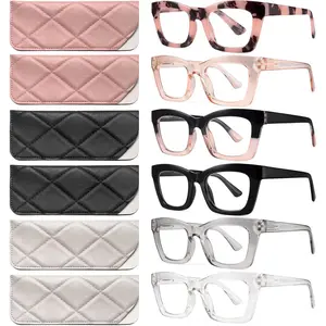 6 Pack Oprah Reading Glasses for Women, Eyeglasses, Blue Light Readers for Women, Computer Eye Glasses, Cheaters