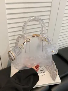 2026 New European and American Style Korean Version Unique Design High-End Crossbody Bag, Small Handbag, Transparent Shell Bag, Jelly Bag