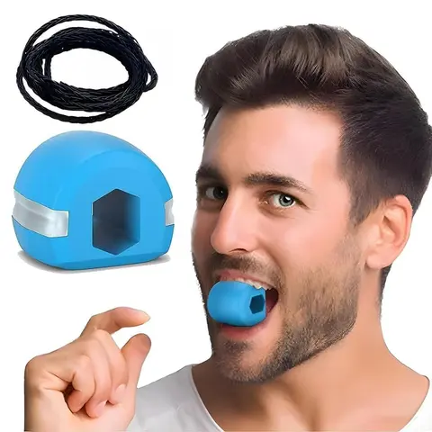 Silicone Jawline Exerciser - Lightweight Facial Sculpting Tool for Daily Jaw, Neck Strength Training to Define Jawline, Slim, Tone Face, Boost Youthful Health, Face Sculpting Tool, Jawline Chewing Tool