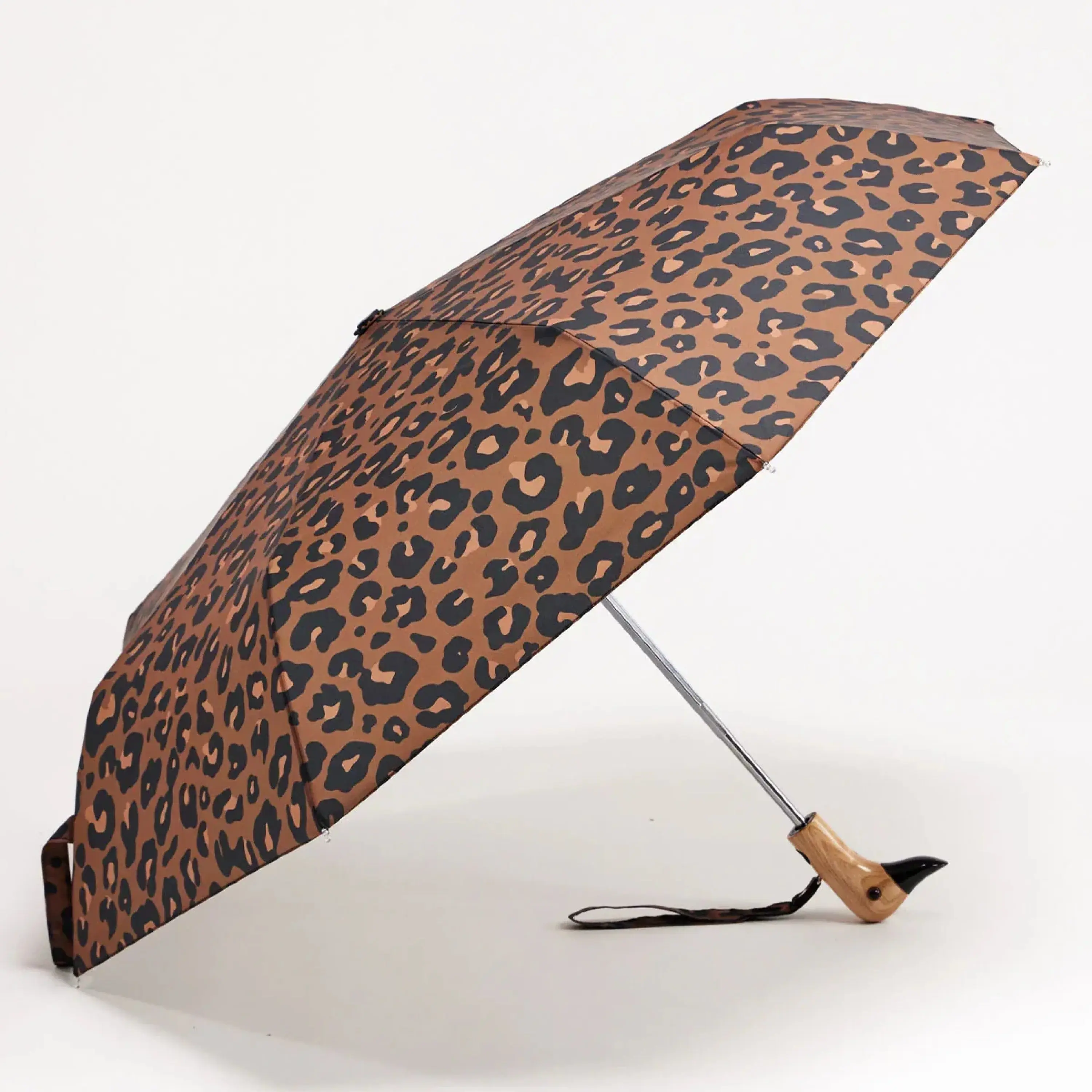 Compact Duck Umbrella in Leopard Print, from The Original Duckhead