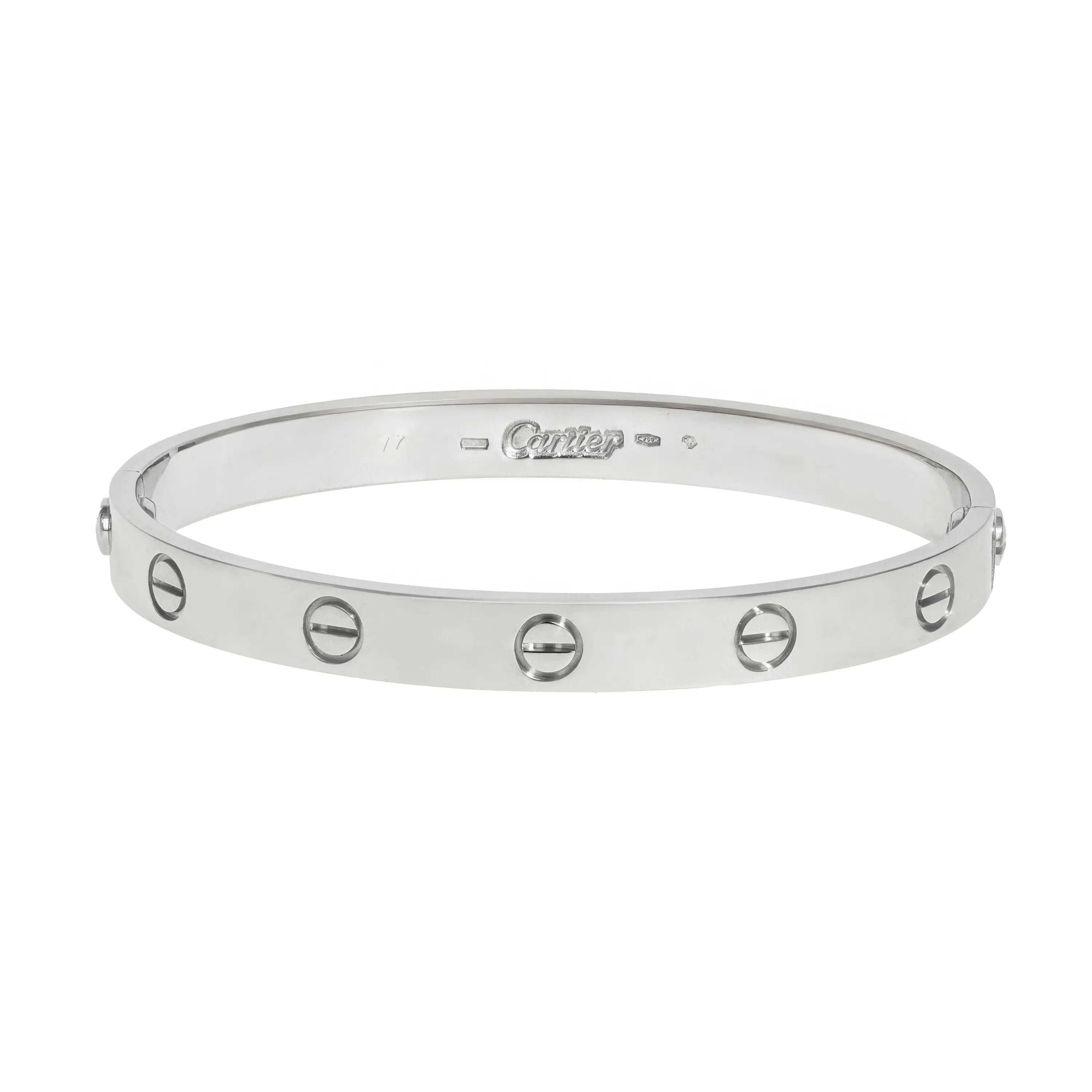 Pre-owned Cartier Love Bracelet Size 17