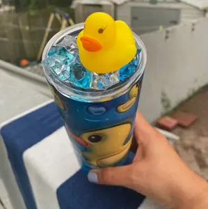 "Lil' Ducky" - 3D Inflatated Sublimation Tumbler with Decorative Lid