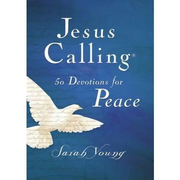 USED Book - Jesus Calling, 50 Devotions for Peace, Hardcover, with Scripture References: Scripture-Based Devotions for Spiritual Growth (a 50-Day Devotional) by Young, Sarah (Hardcover) - english