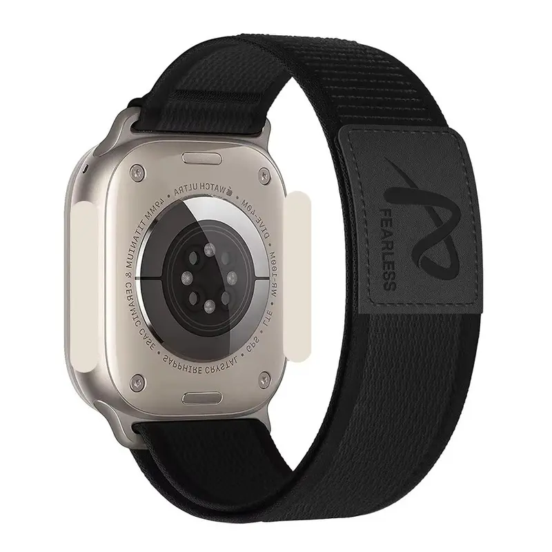 Nylon Fabric Magnetic Watch Band, Wearable Accessory with Magnetic Close Secure Closure, Durable Breathable Stylish Fit for 38-49mm Large Smart Watches, Ideal for Active Lifestyle
