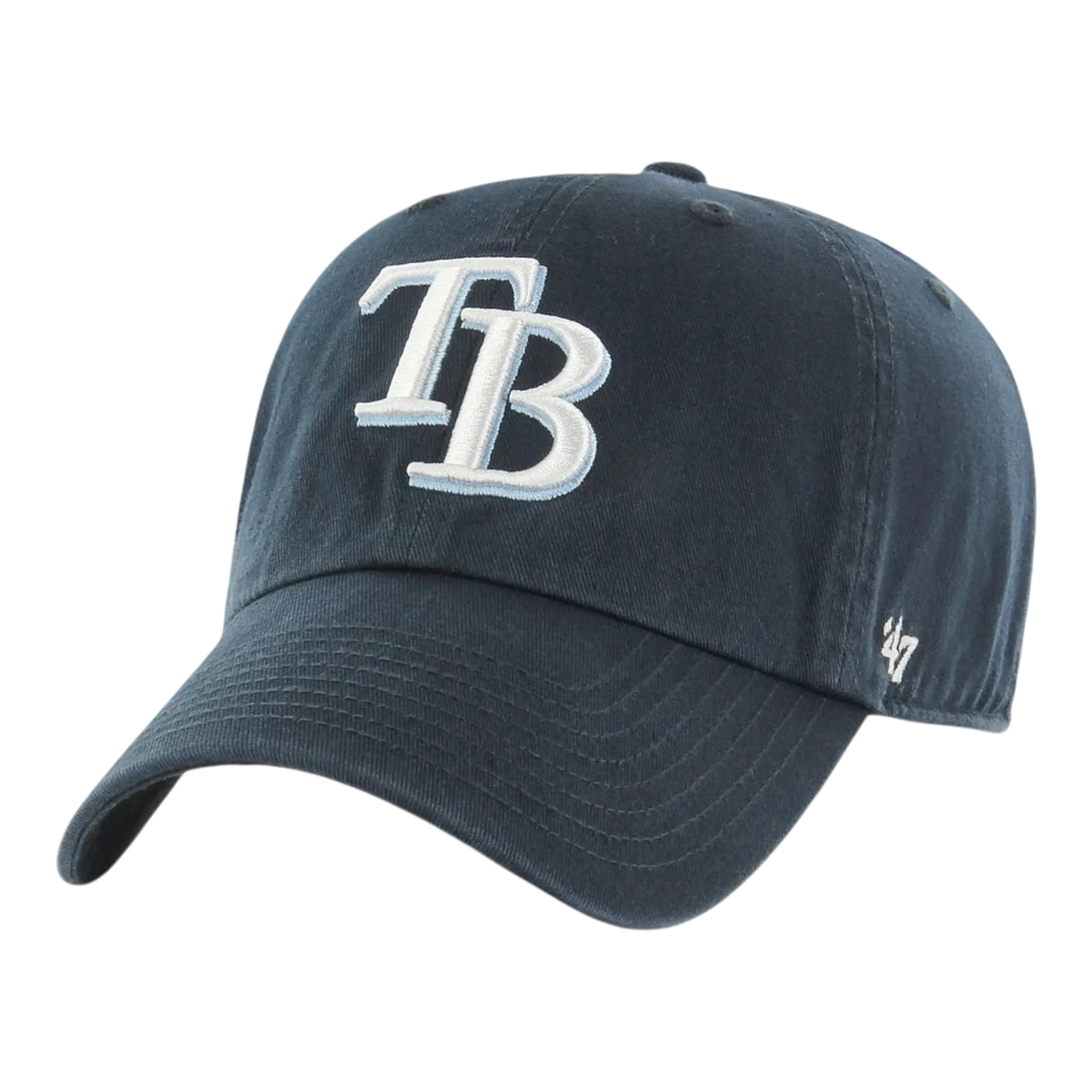 47 Brand Clean Up Tampa Bay Rays Strapback in Navy | Adjustable Cap