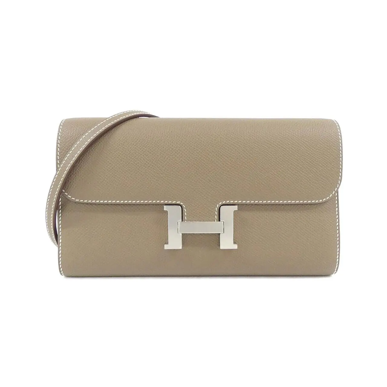 Pre-owned HERMÈS Calfskin Small Leather Goods Hermes Constance To Go Epsom Wallet