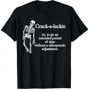 Casual Cotton shortsleeve tees Funny Chiropractor Definition Chiropractic T-Shirt