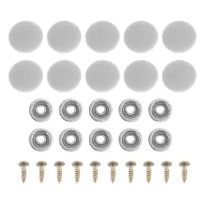 Headliner Button Buckle Repair Clip, Car Roof Interior Ceiling Fixing Roof Snap Rivets Retainer Metal Lint Gray, 10pcs
