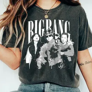 BIGBANG Vintage Comfort Color Shirt, Summer Concert Bootleg Tee, KPop Tee