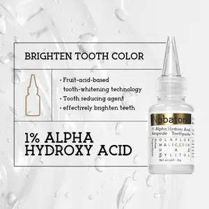 Nobaton Nano-Hydroxyapatite Repair Toothpaste, 1% AHA Stain-Lift, Peroxide-Free & Gentle for Sensitive Teeth (Adults & Kids 6+)