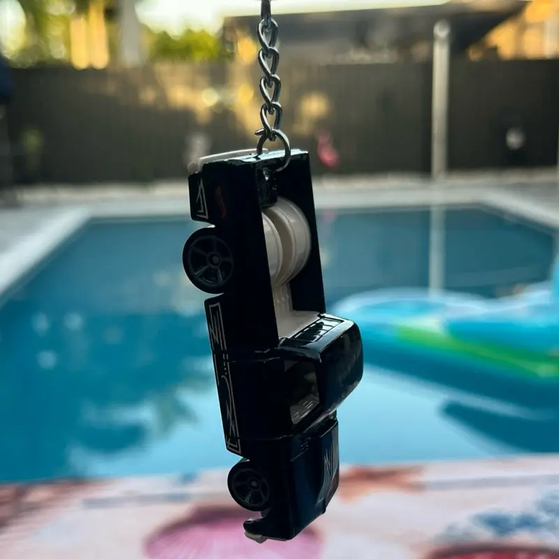 Black Chevy C10 custom Keychain 1:64 scale Black Chevy C10 custom Keychain 1:64 scale