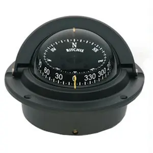 212 MAIN Ritchie F-83 Flush Mount Voyager Compass - Black, Night Light Navigation Tool for Sports & Outdoor Camping