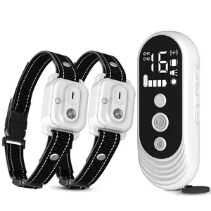 {2026 Newest} Dog Training Collar with Remote, 3300ft Range Rechargeable Sleek Modern Dog Collar for Small, Medium, Large Dogs, Beep, Vibration & Light Modes, Adjustable Sensitivity, Fits Dogs 8-120 lbs