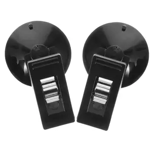 1 Pair Car Suction Cup Clamp Car Mounted Clamp Car Accessory Car Supply Car Note Pad Holder Memo Windscreen Holder Parking Permit Holder Suction Car Clamp Cars Glasses Car Clip PVC