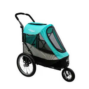 Petique Trailblazer Jogger, Dog Cart for Medium Size Pets, Ventilated Pet Stroller for Cats & Dogs
