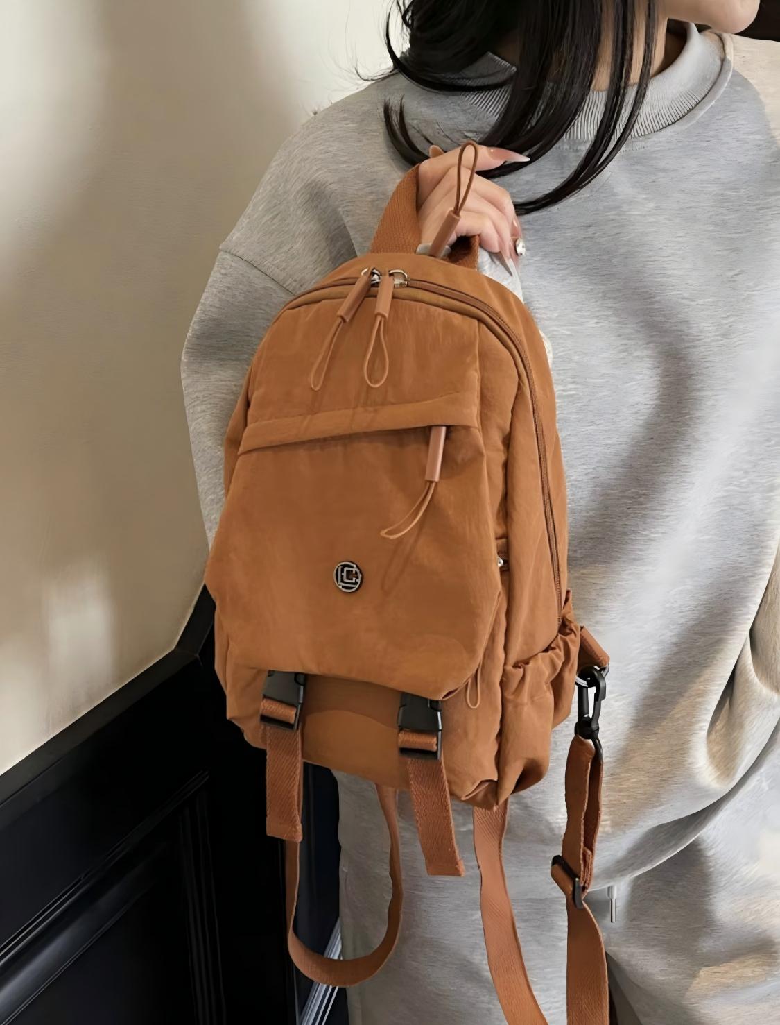 Multifunctional Large Capacity Backpack, Lightweight Women's Fabric Backpacks, Multi-Pocket Design, Versatile Use for Travel, Work, Date Night, School, Simple Style, Perfect Gift, Casual Lightweight Backpack