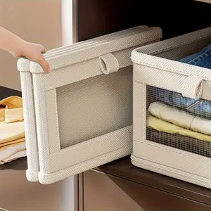 1 portable wardrobe jeans storage box, drawer-style clothing organizer, perfect wardrobe Oxford cloth storage box, under-bed storage