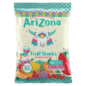 AriZona Mixed Fruit Sour Watermelon Sour Mixed Lemonade Chewy Candy Single Pack Sweet Gluten Free Fat Free Vitamin C Bonbon Soft Snack