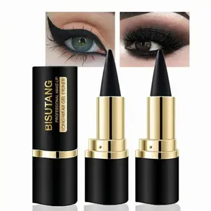 Long Lasting Eyeliner, 2 Count Eyeliner Cream, Quick Drying Eyeline Pen, Easy to Apply for Eye Makeup, Professional Daily Makeup CosmeticAccessories