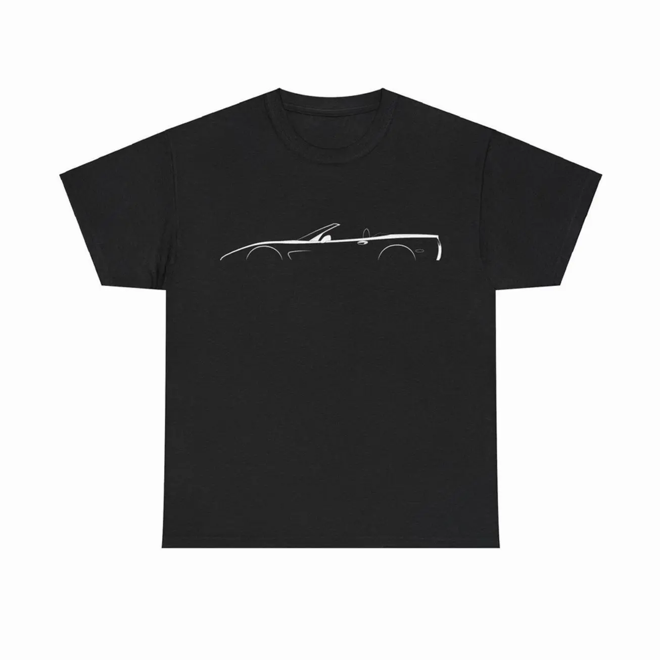 Corvette Convertible C5 Silhouette Car T-shirt Sweatshirt Hoodie, Car Enthusiast and Fans Gift