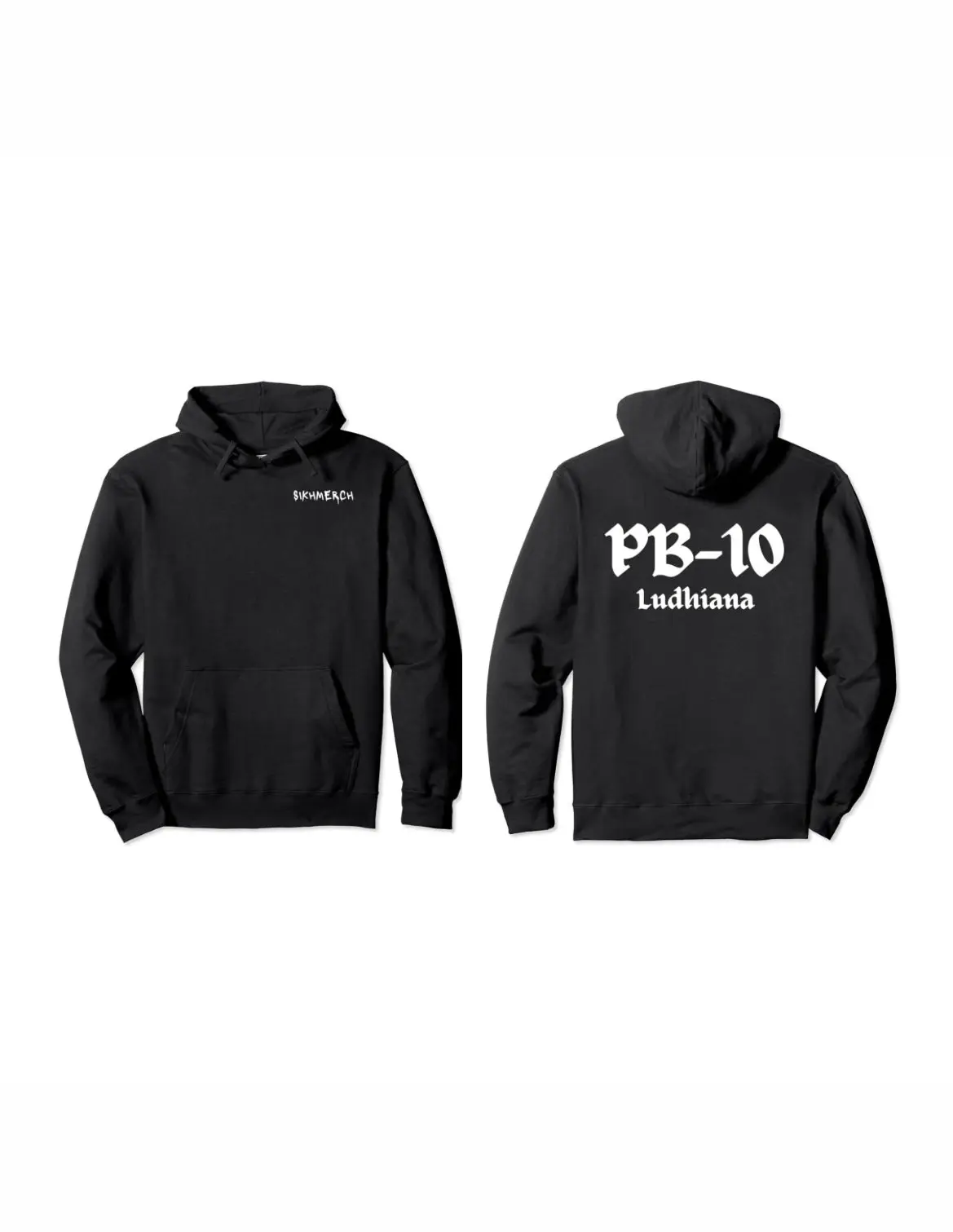 Sikhmerch PB-10 Ludhiana Hoodie Menswear Sleeve Menswear Sleeve Classic Hem Polyester Sweaters