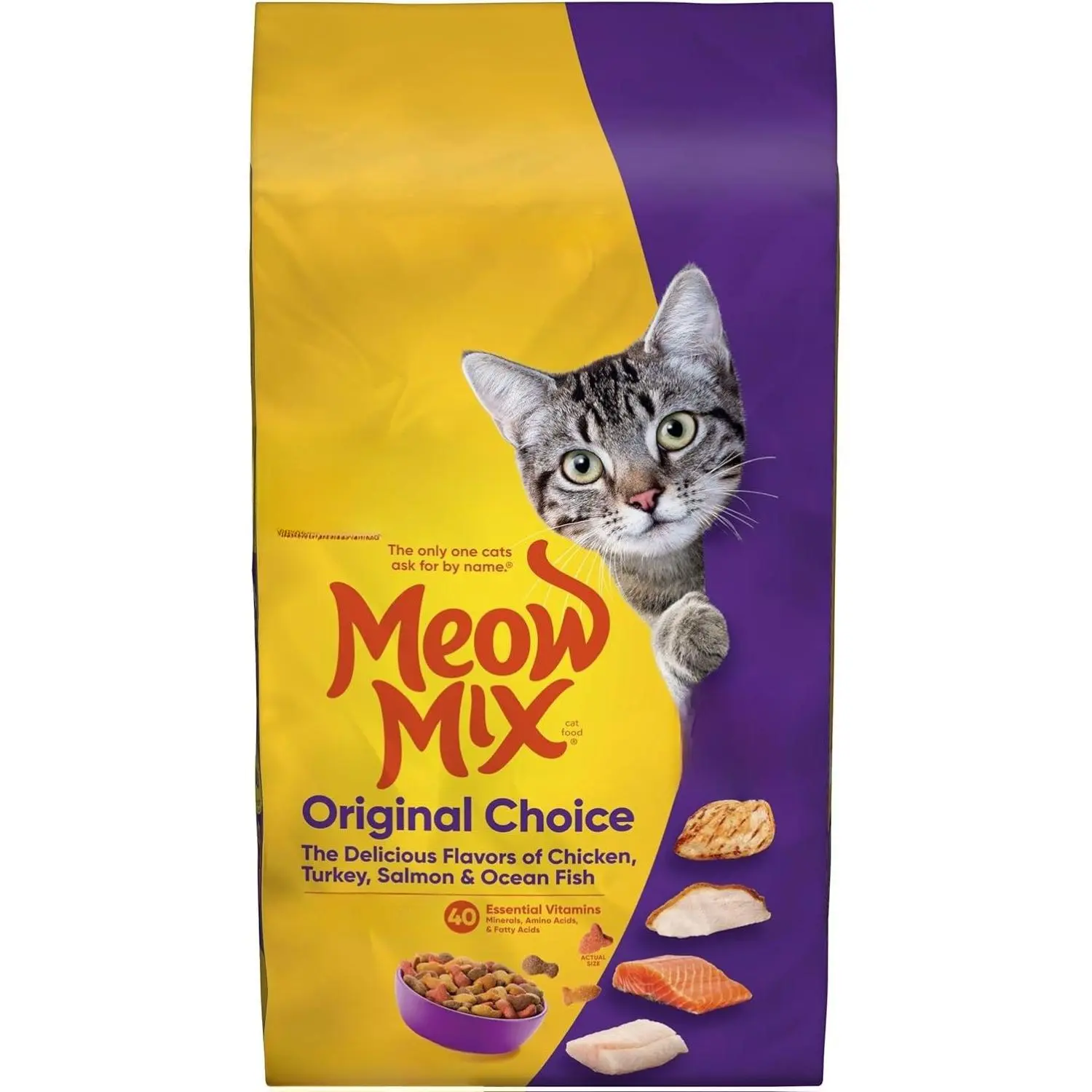 Meow Mix Original Choice Dry Cat Food, 6.3 Pound Bag