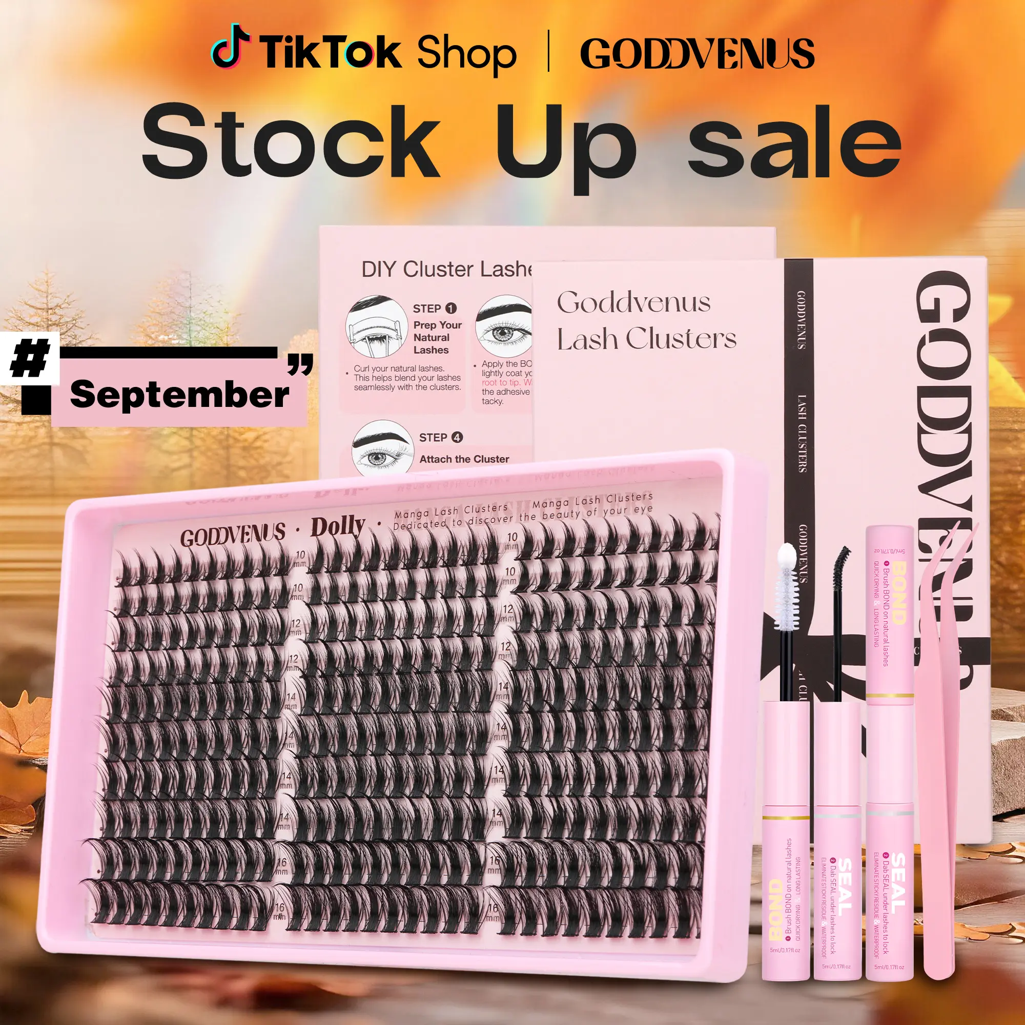 Dolly | Goddvenus Manga Lash Clusters Natural Wispy 300 Pcs Fairy Eyelash Clusters 10-16mm Fluffy Cluster Eyelash Dolly | Goddvenus Manga Lash Clusters Natural Wispy 300 Pcs Fairy Eyelash Clusters 10-16mm Fluffy Cluster Eyelash