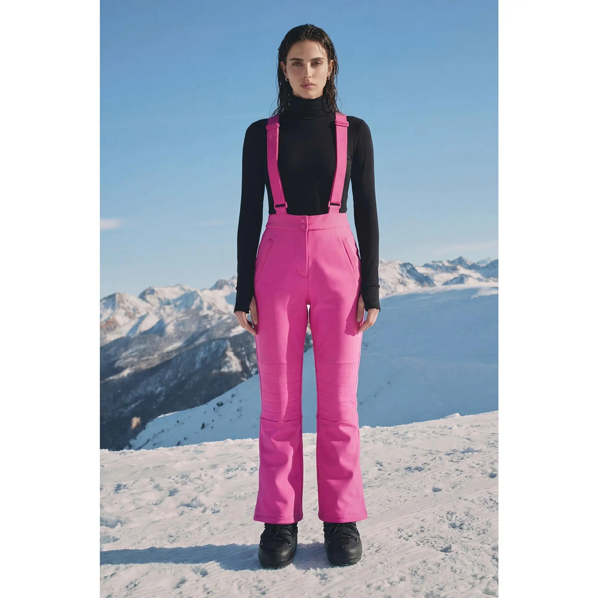 Hit The Summit Ski Overall Pants - Fuchsia Hit The Summit Ski Overall Pants - Fuchsia