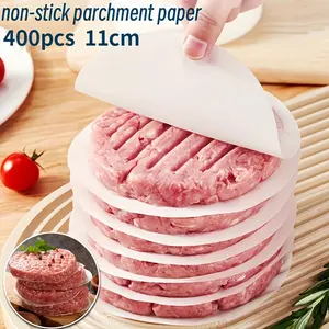 400 Sheets Non-Stick Baking Paper, Oil-Proof Greaseproof Paper, Ideal for Restaurants, Hamburgers, Handmade Pies, Frozen Foods, Baked Goods