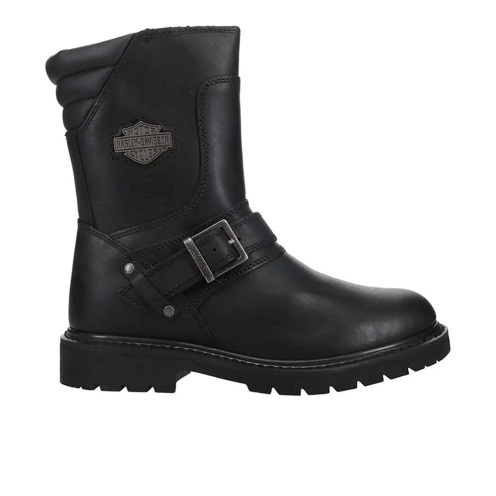Harley-Davidson Footwear Mens Booker Motorcycle Casual Boots Mid Calf - Black