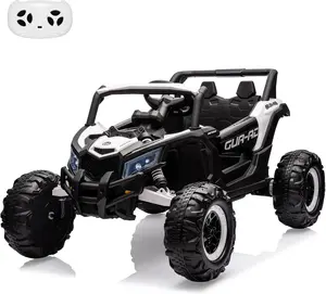 24v 200w Battery Powered Electric Ride-on UTV Car for Kids Boys and Girls 3-8, Remote Control, Spring Suspension, Music, LED Lights, Low Battery Indicator-03