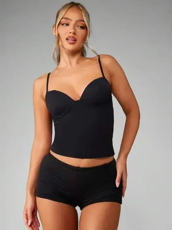 MISSGUIDED Bustier Corset Tank With Sweetheart Neckline
